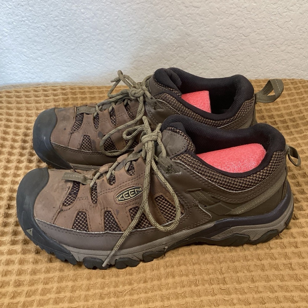 KEEN Men's Sz 10 Targhee Low Top Brown Waterproof Hiking Shoes Sneakers